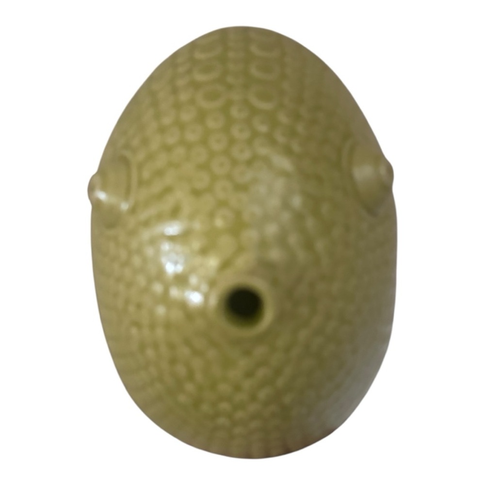 Vintage Jonathan Adler Ceramic Green Puffer Fish - Picture 2 of 4